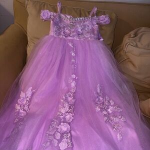 Party purple dress 6/7 years